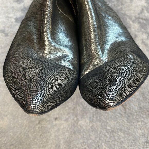 IRO Metallic Davy Ankle Boots Stiletto Heel Silver Sz 41 - Picture 15 of 15